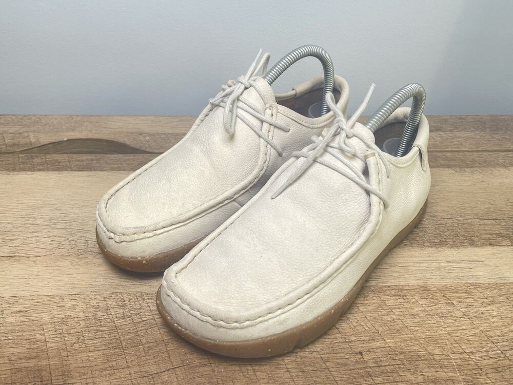 Kalso Earth Shoes Darby Womens 7 Chalk Leather Oxford Comfort Walking Shoes